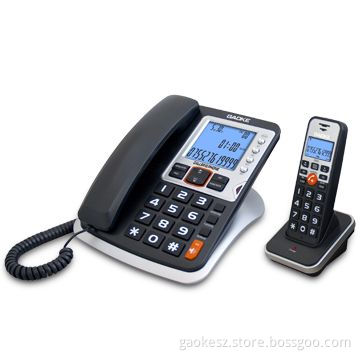 12 hours and 24 hours system, digital cordless phone